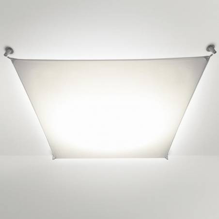 Lámpara Veroca LED tela blanco - Blux