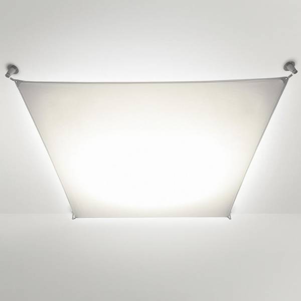 Lámpara Veroca LED tela blanco - Blux