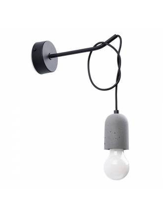 SOLLUX Neso E27 wall lamp concrete