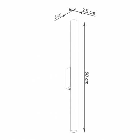 Aplique de pared Pastelo 2L G9 - Sollux