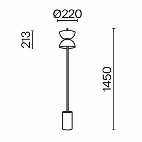 Lámpara de pie Kyoto LED Ø22cm - Maytoni