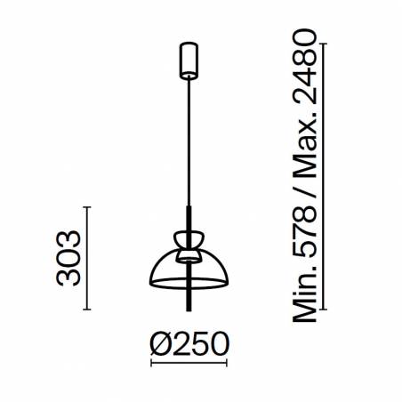 Lámpara colgante Bangkok LED Ø25cm - Maytoni