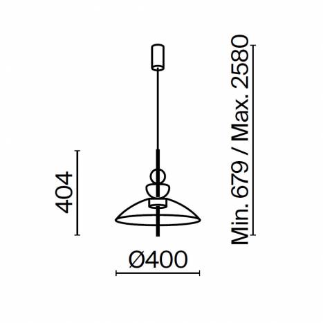 Lámpara colgante Bangkok LED Ø40cm - Maytoni