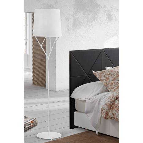 FARO Tree floor lamp 1L steel and fabric
