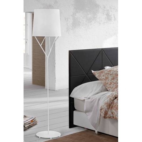 FARO Tree floor lamp 1L steel and fabric