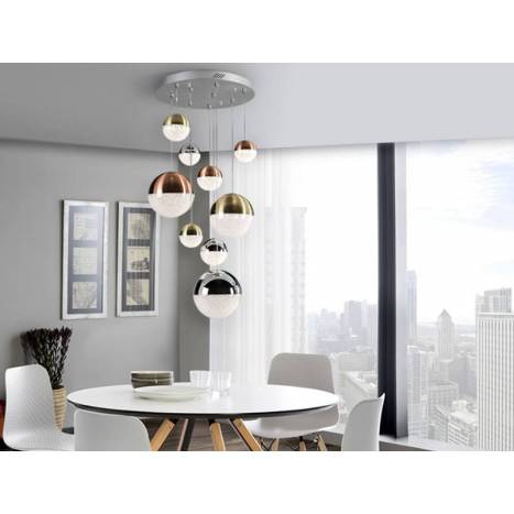 Lámpara colgante Sphere 9L LED colores - Schuller
