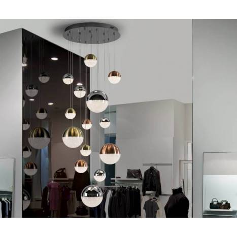 Lámpara colgante Sphere 14L LED colores - Schuller