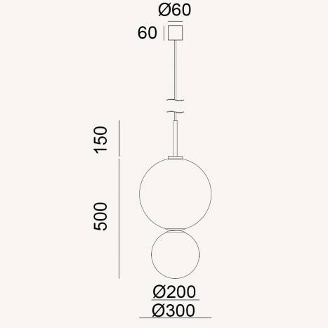 AROMAS Ulon LED G9 pendant lamp
