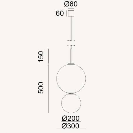 AROMAS Ulon LED G9 pendant lamp