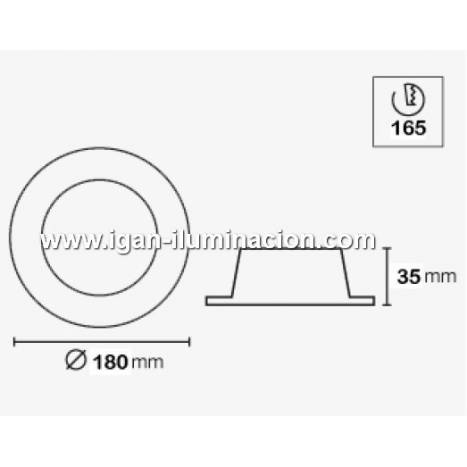 Downlight Eye LED circular de Cristalrecord