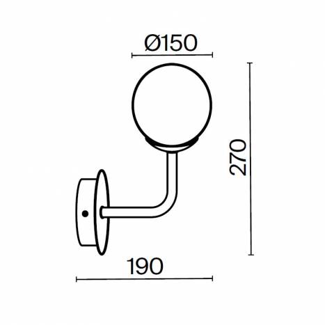 Aplique de pared Erich E14 latón - Maytoni