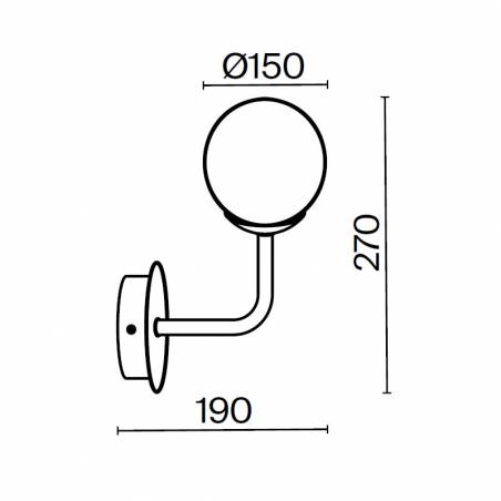 Aplique de pared Erich E14 latón - Maytoni