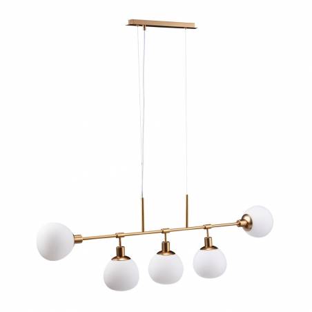 Lámpara colgante Erich 5L E14 120cm latón - Maytoni