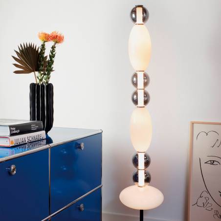 Lámpara de pie Lumiere LED vidrio - Ideal Lux