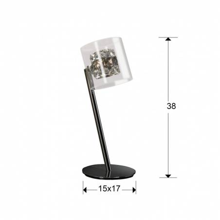 SCHULLER Flash table lamp 1L G9