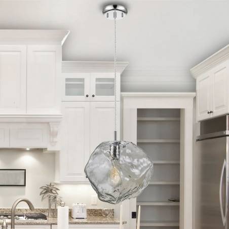 Lámpara colgante Petra 1L E27 cristal - Schuller