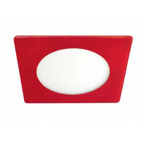 CRISTALRECORD Novo Lux square downlight LED 20w red