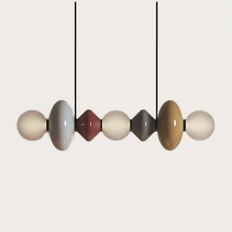 Lámpara colgante Mapi LED 100cm vidrio - Aromas