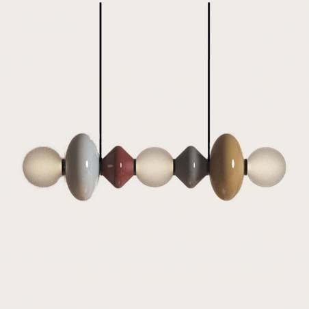 Lámpara colgante Mapi LED 100cm vidrio - Aromas