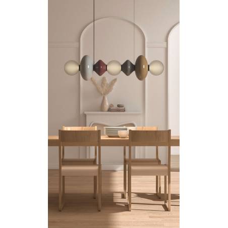 Lámpara colgante Mapi LED 100cm vidrio - Aromas