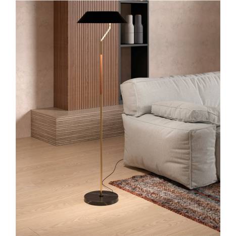 Lámpara de pie Aider E27 LED regulable - Aromas