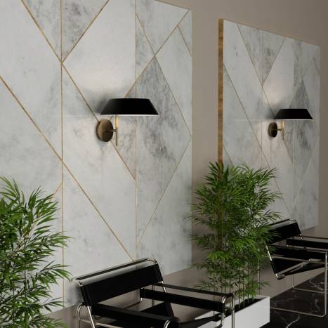 Aplique de pared Aider E27 LED regulable - Aromas