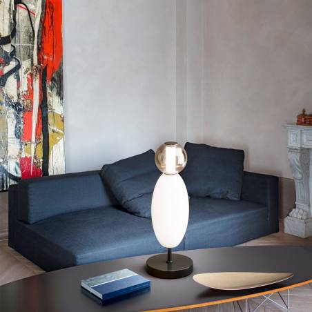 Lámpara de mesa Lumiere LED vidrio - Ideal Lux