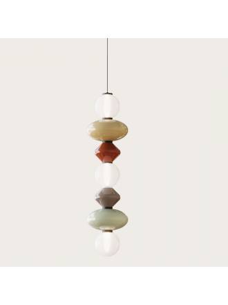 Lámpara colgante Mapi LED Vertical 117cm vidrio - Aromas