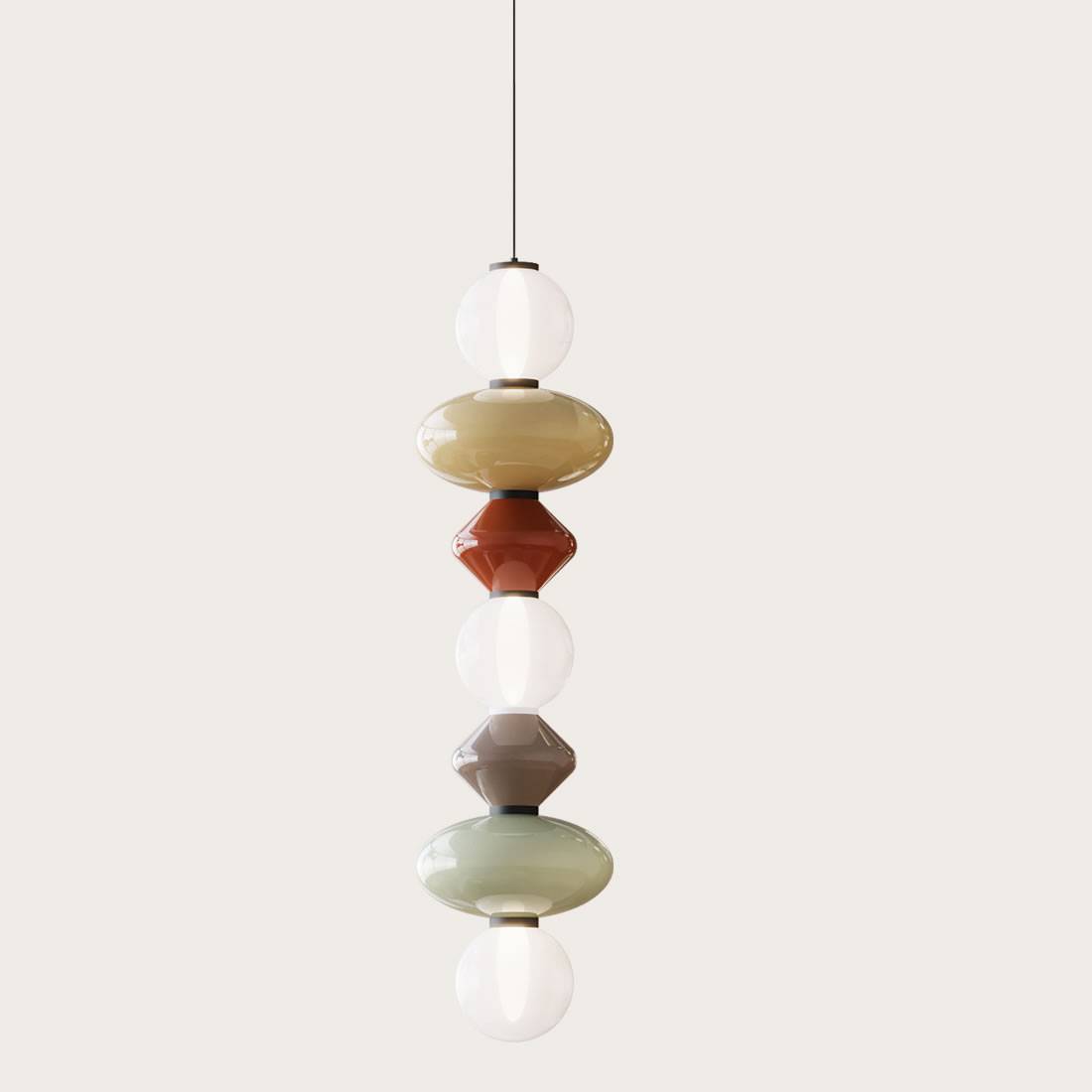 Lámpara colgante Mapi LED Vertical 117cm vidrio - Aromas Lámpara colgante Mapi LED Vertical 117cm vidrio - Aromas