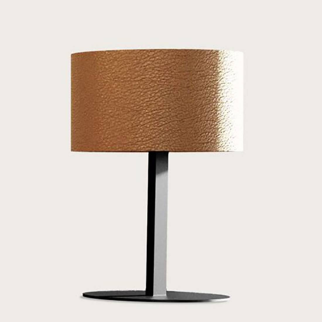 Lámpara de mesa Rems E27 cuero - Aromas Lámpara de mesa Rems E27 cuero - Aromas