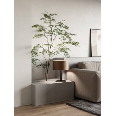 Lámpara de mesa Rems E27 cuero - Aromas