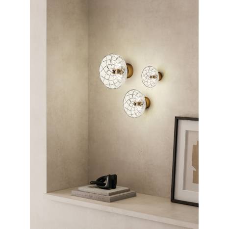 Aplique de pared Lotto 1L E27 cristal - Aromas