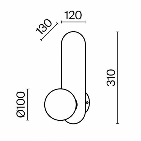 Aplique de pared Bao G9 cristal - Maytoni