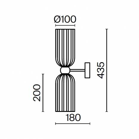 Aplique de pared Antic 2L E14 cristal - Maytoni