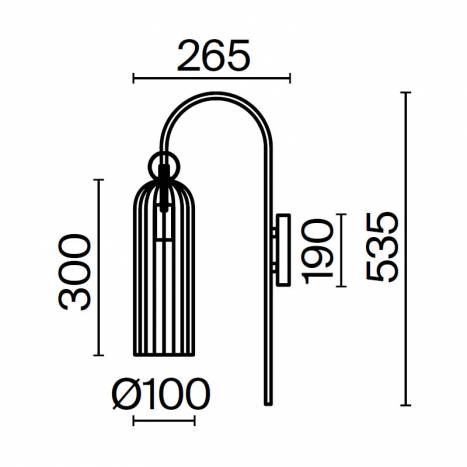 Aplique de pared Antic 1L E14 cristal - Maytoni