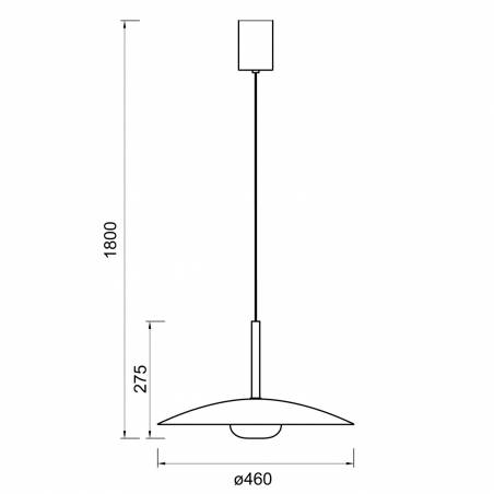 Lámpara colgante Lidia LED 12w - Mantra