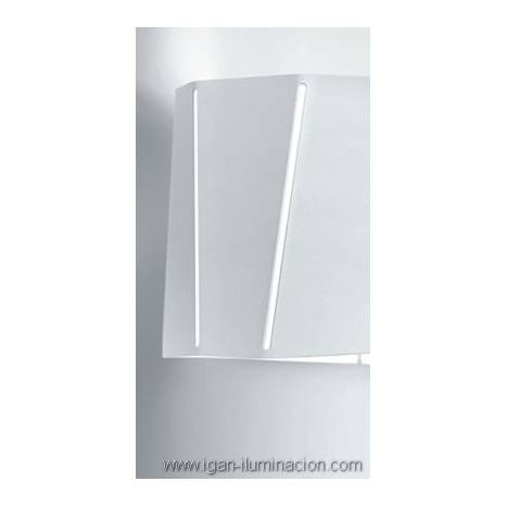 Aplique de pared Future 2 luces metal plegado colores