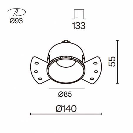 Foco empotrable Share Fix Trimless GU10 - Maytoni