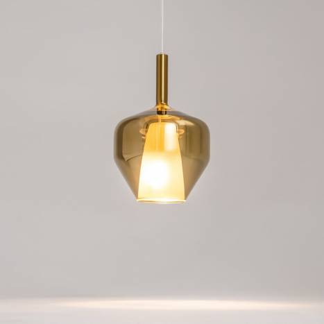 Lámpara colgante Duality E27 Ø20 cristal - Maytoni
