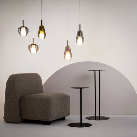 Lámpara colgante Duality E27 Ø20 cristal - Maytoni