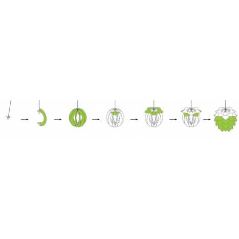 VITA Silvia pendant lamp 45cm white