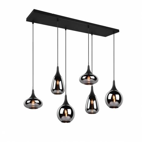 Lámpara colgante Lumina lineal E14 cristal - Trio Lámpara colgante Lumina lineal E14 cristal - Trio