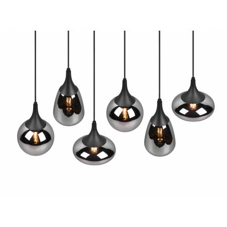 Lámpara colgante Lumina lineal E14 cristal - Trio