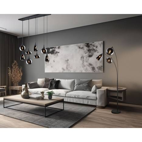 Lámpara de pie Lumina 3L E14 cristal - Trio