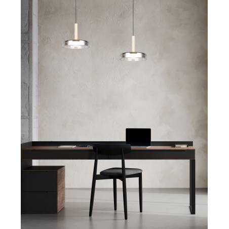 Lámpara colgante Celeste LED cristal dimmable - Trio