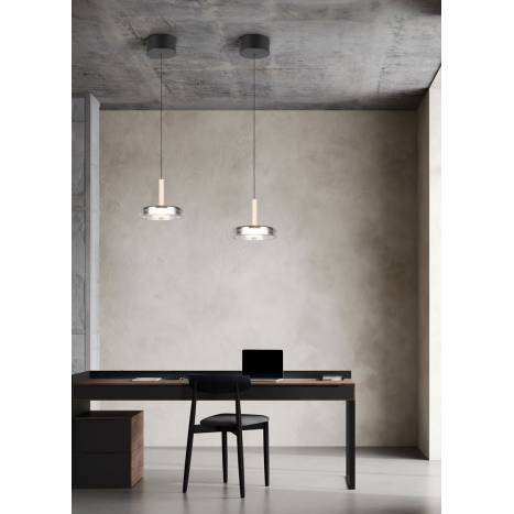 Lámpara colgante Celeste LED cristal dimmable - Trio