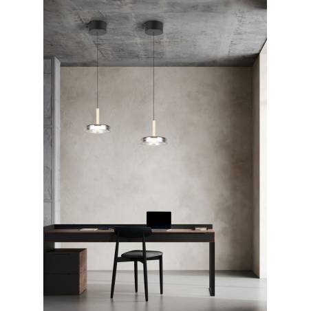 Lámpara colgante Celeste LED cristal dimmable - Trio
