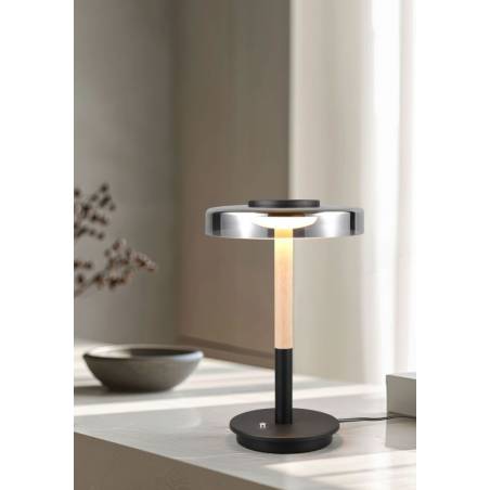 Lámpara de mesita Celeste LED cristal dimmable - Trio