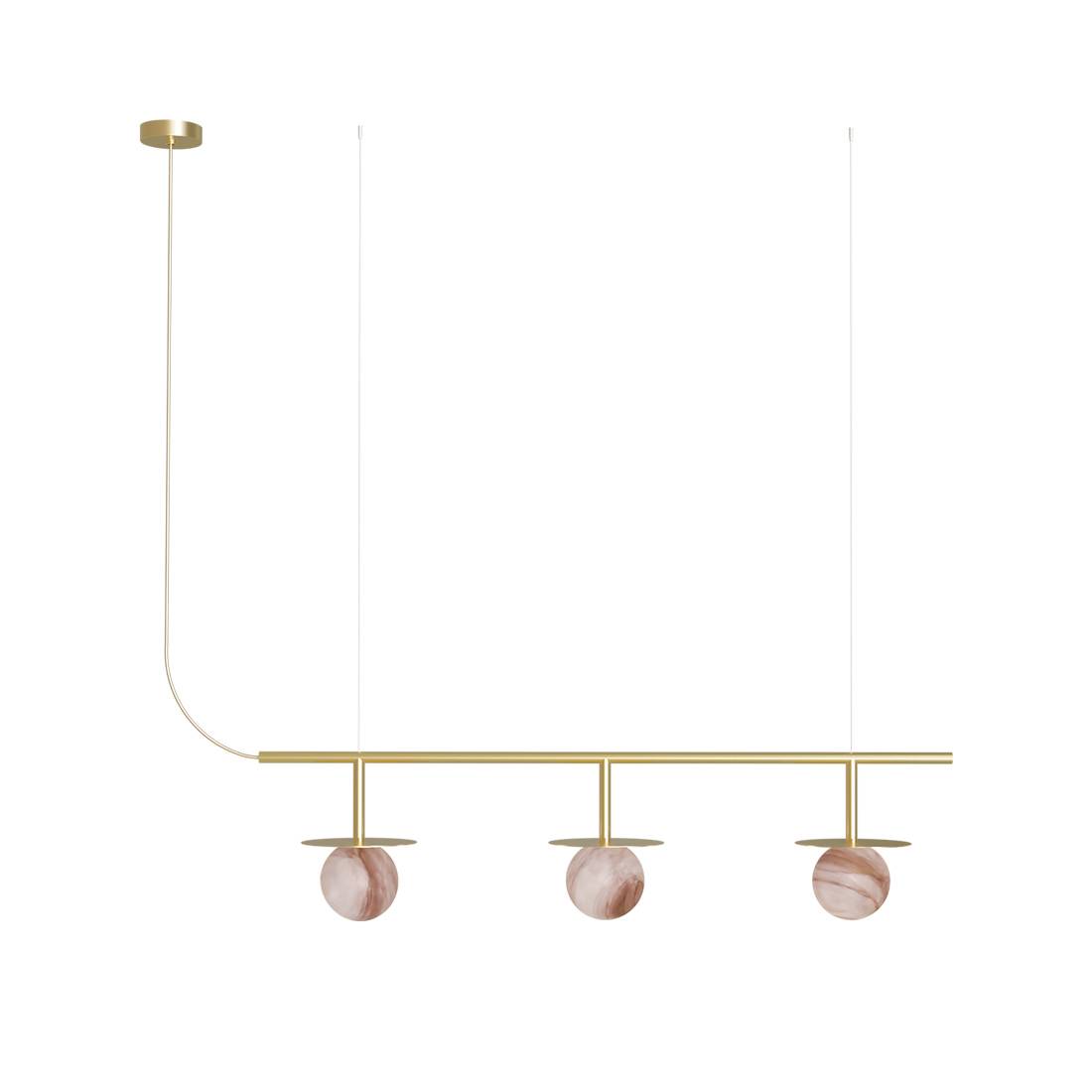ROBIN Royal 3L G9 alabaster pendant lamp ROBIN Royal 3L G9 alabaster pendant lamp