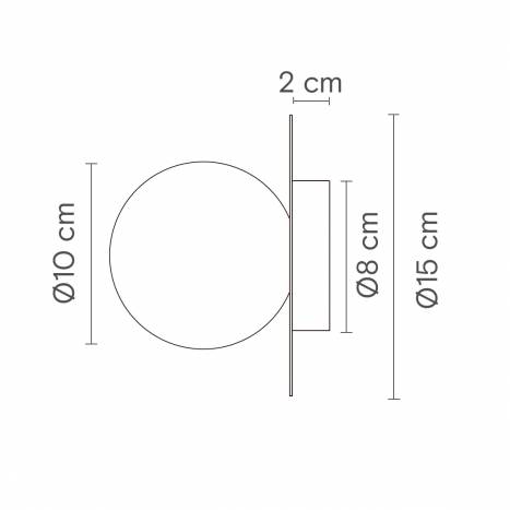 Aplique/Plafón Royal disc G9 alabastro - Robin